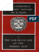 The Cambridge Economic History of Europe Vol 1 the Agrarian Life of the Middle Ages