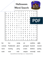 Halloween Word Search 3 PDF