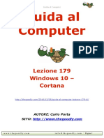 Guida al computer - Lezione 179 - Windows 10 - Cortana