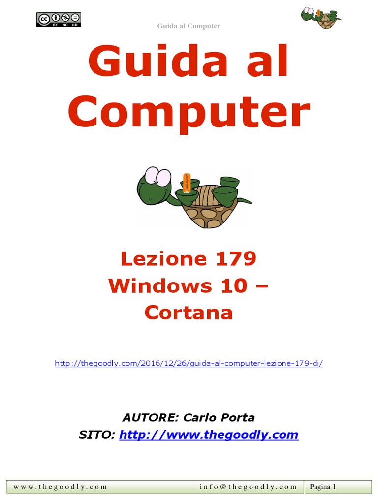 Guida al computer - Lezione 179 - Windows 10 - Cortana ...