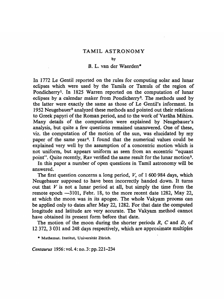 Tamil Astronomy Pdf Zodiac Astrometry