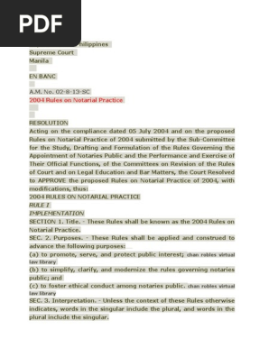Notarial Law