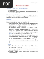 Download Reciprocal Lattice 1 by hatem SN331928369 doc pdf