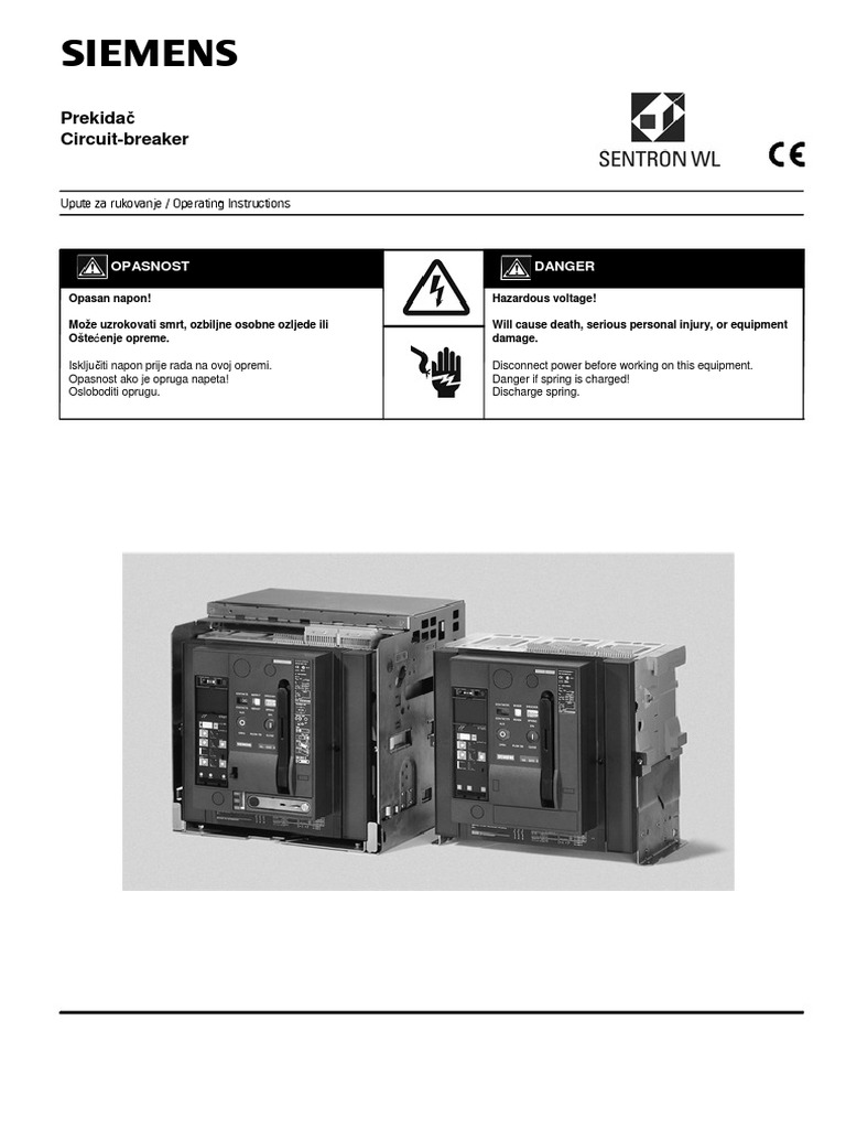 6. CIRCUIT-BREAKER 3WL-Operating Instruction | Electrical Connector