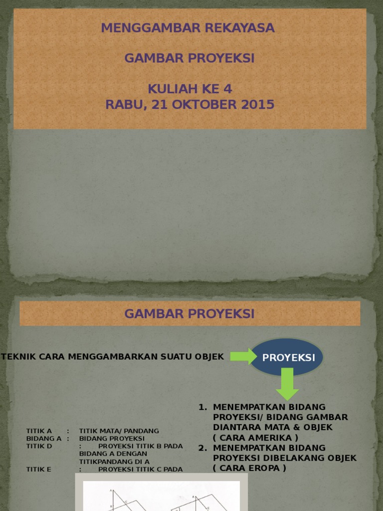 05.gambar Proyeksi | PDF | Metode & Bahan Ajar