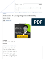 Problem 06 - 07 - Integrating Factors Found by Inspection: Pinoy Math Community