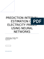 Prediction Interval Estimation of Electricity Prices Using Neural Networks