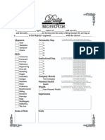 Character Sheet