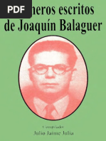 Julio Jaime Julia - Primeros Escritos de Joaquín Balaguer