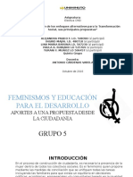 Feminismos y Educación para El Desarrollo 1 y 2 Parte