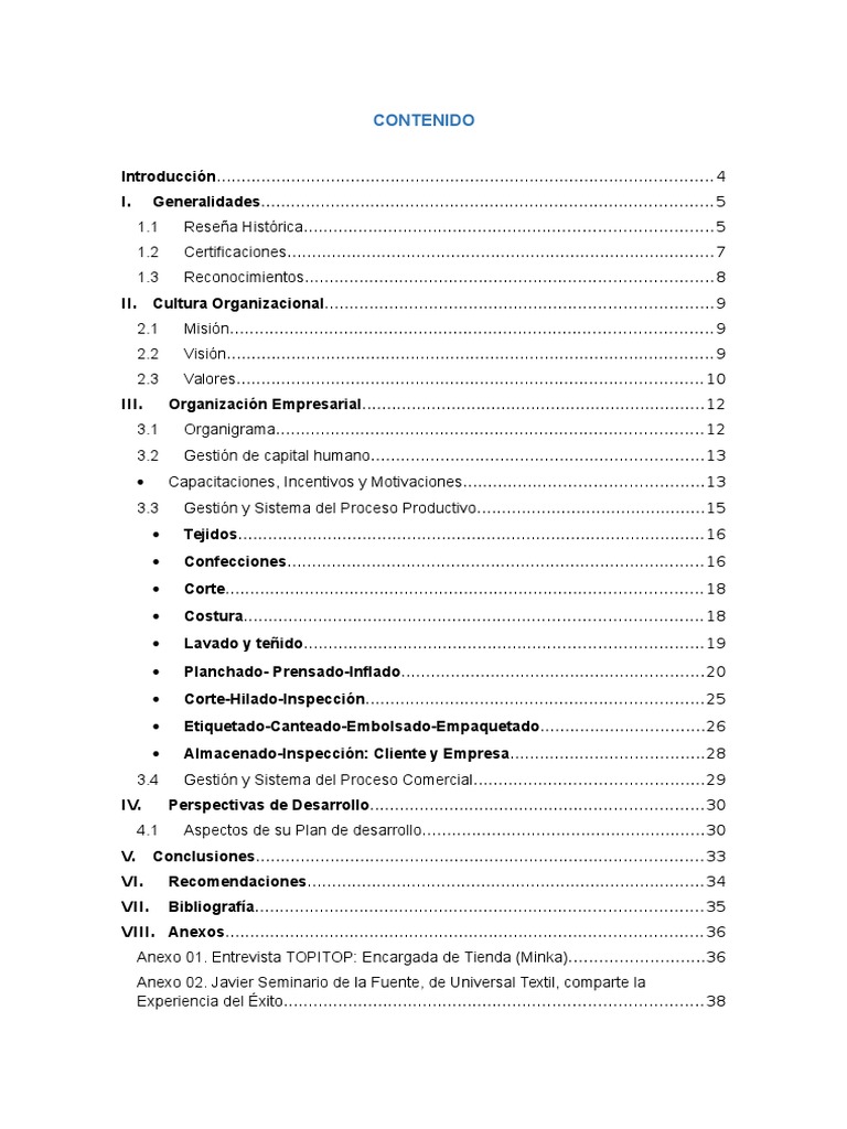 Analisis de Topitop | PDF | Industria textil | Calidad (comercial)