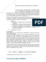 Ensayo A Compresion de Morteros Al Agregar Acelerante