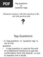 Homework 2 Tag Questions Perfect Grammar Style Fiction