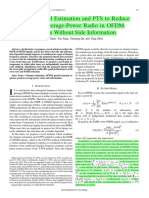 Joint Channel Estimation and PTS To Reduce Peak-to-Average-Power Radio in OFDM Systems Without Side Information