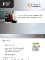 Introduccion A La Administracion de La Plataforma Sineduc-Snd