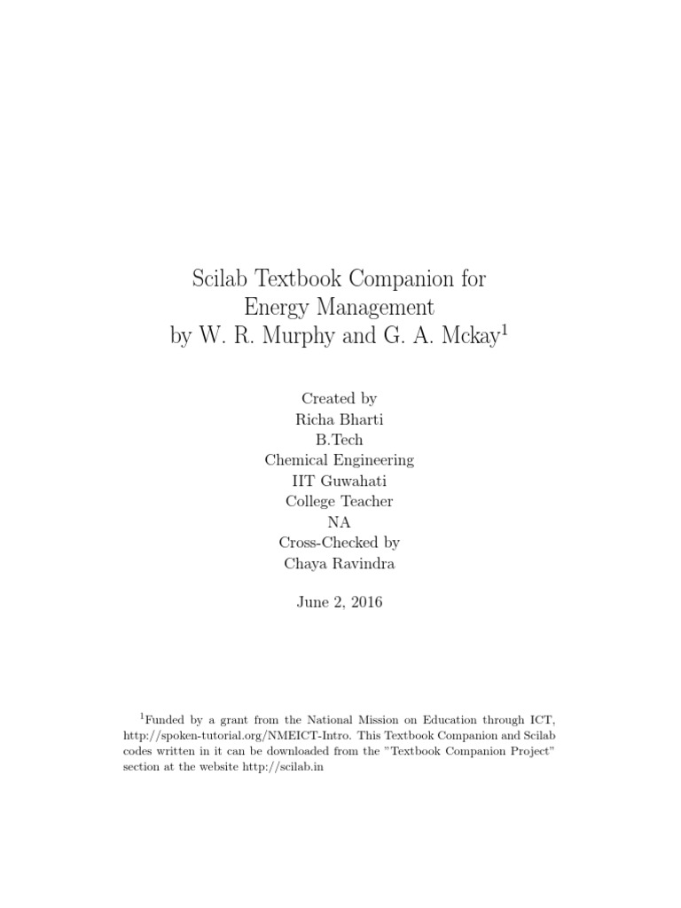 Energy Management W. R. Murphy and G. A. Mckay PDF Heat Exchanger