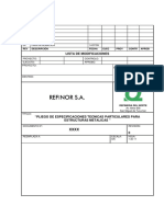 Espec Téc de Estructuras Metálicas