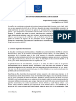 Informe de Coyuntura Económica en Ecuador. Sergio Martín Carrillo y Lucía Converti