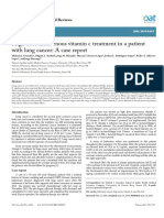 High dose intravenous vitamin c treatment in a patient with lung cancer