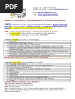 Tabela de Correlacao e Conversao de CST e CSOSN