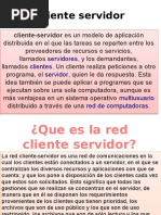 Cliente Servidor. Punto a Punto