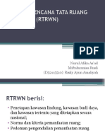 Review Rencana Tata Ruang Nasional (RTRWN)