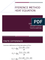 Finite Difference Method For 2 D Heat Equation 2