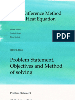 Finite Difference Method for Solving 2D Heat Equation
