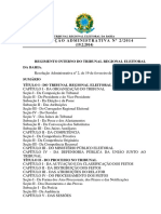 Tre Ba Resolucao Adminstrativa 02 2014 Regimento Interno Do Tribunal