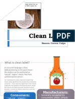Clean Label Report