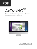 AxTraxNG™ Software Installation and User Manual v27 - 081015 - English PDF