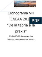 Cronograma Viii Eneaa 2016