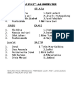 Daftar Piket Lab Komputer