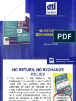 C.7 No Return, No Exchange