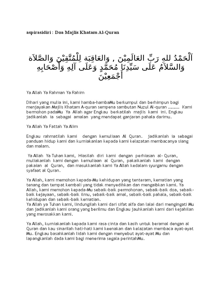 Doa Katam Pdf