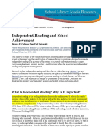 independentreading and school achievement