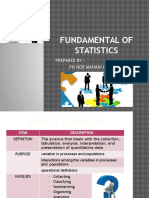 Fundamental of Statistics