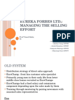 Eureka Forbes LTD.: Managing The Selling Effort: Prof Vinod Kalia