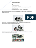 Como Ensamblar Una Computadora Paso A Paso