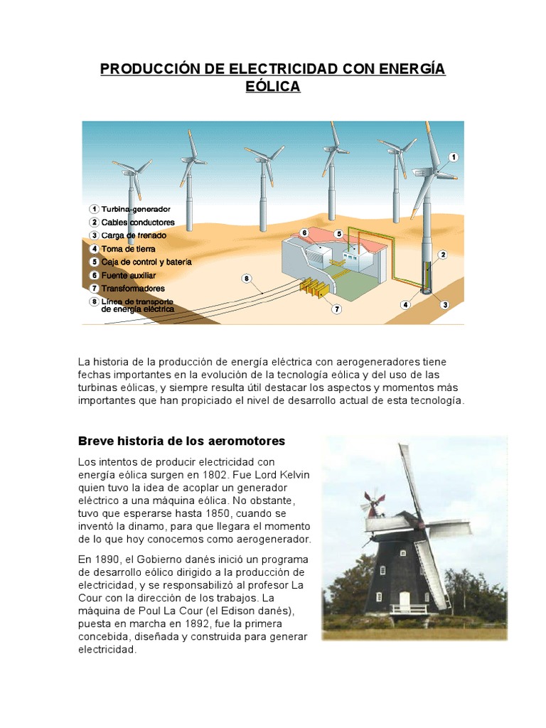 Energia Eolica | PDF | Turbina eólica | Energía eólica
