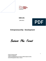 Business Plan Format (MBA)