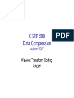 CSEP 590 Data Compression: Wavelet Transform Coding Pacw