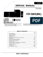 SHARP CD-Q8X Service Manual