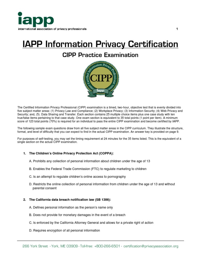 CIPP-A Valid Test Answers