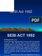 Sebi Act 1992