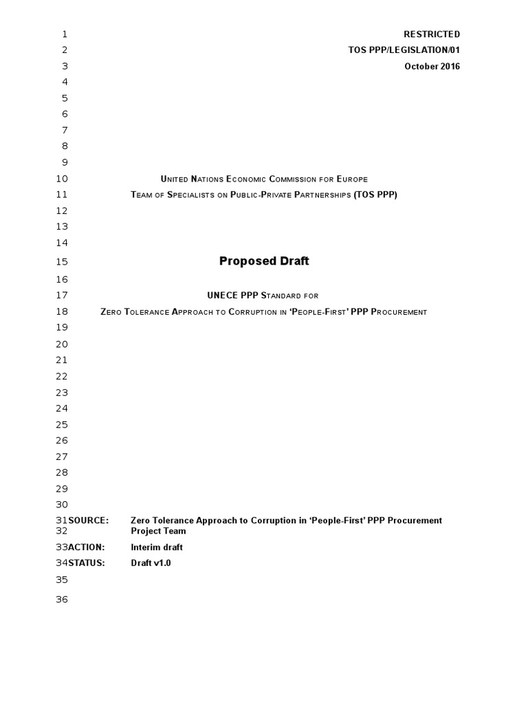 PPP Zero Tolerance Approach To Corruption in PFPPP Procurement Project ...