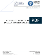 Contract Scolarizare Postliceala 2015 2016