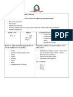 Rectangle Lesson Plan