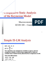 Comparative Static Analysis of The Keynesian Model