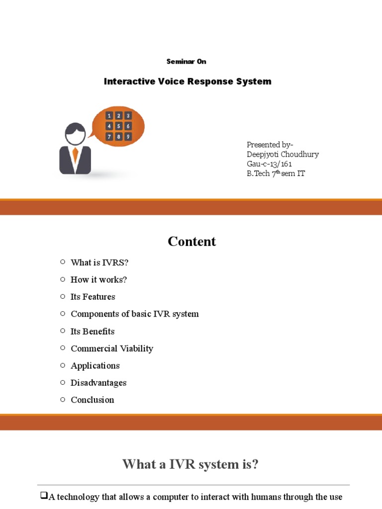 Interactive Voice Response System Overview | PDF | Interactive Voice ...